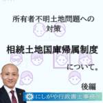 相続土地国庫帰属制度　後編